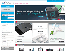 Tablet Screenshot of onlinestore.penpowerchinese.com